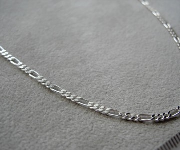 Zilveren figaro halsketting 45-50-55-60cm /2.3mm breed