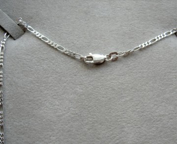 Zilveren figaro halsketting 45-50-55-60cm /2.3mm breed