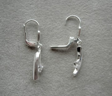 Zilveren oorbellen oorhangers