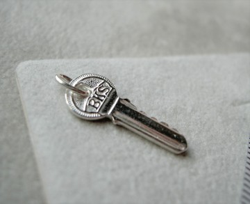 Zilveren bks sleutel