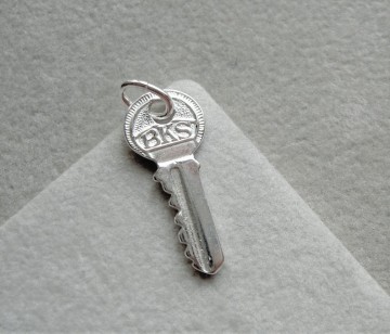 Zilveren bks sleutel