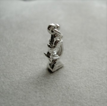 Zilveren microscoop hanger