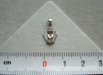 Zilveren engel mini  hangertje