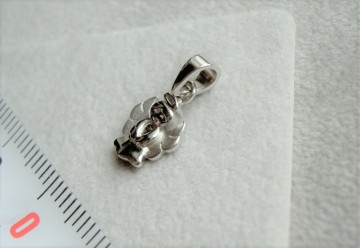 Zilveren engel mini  hangertje