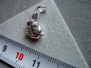 Zilveren Konijn hanger