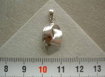 Zilveren dames hangertje