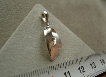 Zilveren dames hangertje