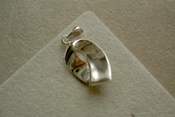 Zilveren dames hangertje