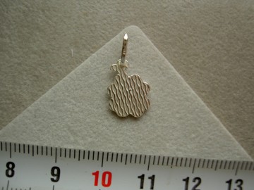 Zilveren klavertje vier hanger