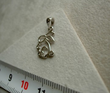 Zilveren konijn hanger