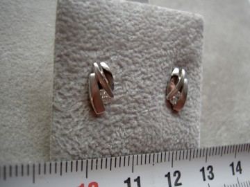 Zilveren dames oorknopjes