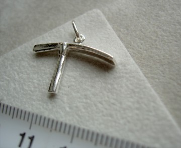 Zilveren stratenmakershamer hanger stratenmaker