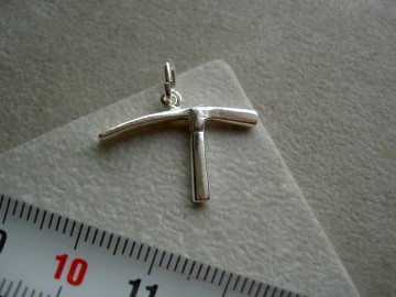 Zilveren stratenmakershamer hanger stratenmaker