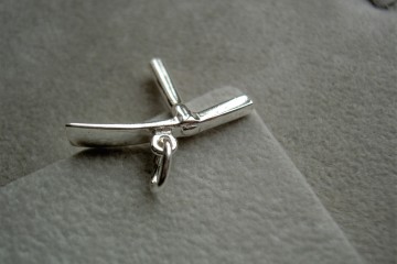 Zilveren stratenmakershamer hanger stratenmaker