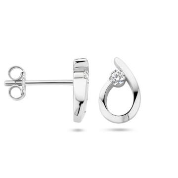 Zilveren oorbellen druppel