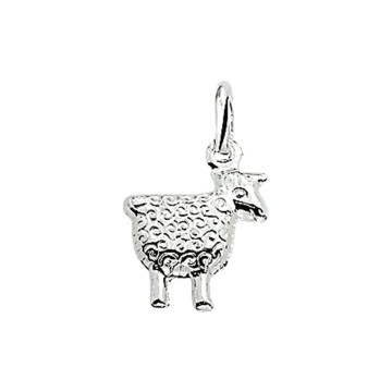 Zilveren hanger schaap 12.5 mm