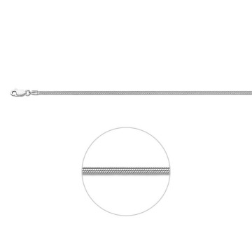 Zilveren Slang halsketting 1.9 mm - 42,45,50 cm