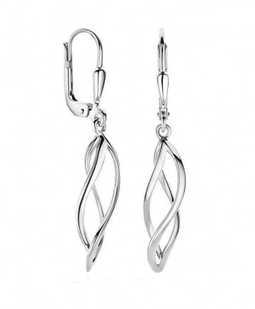 Zilveren oorbellen hanger (zonder steentjes)