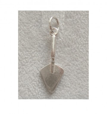 Zilveren troffel (klein) hanger