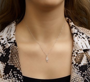 Zilveren zeepaardje hanger (13mm)