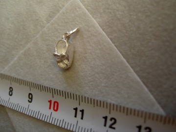 Zilveren babyschoentje bedel