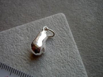 Zilveren bokshandschoen hanger