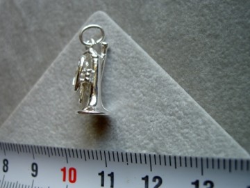 Zilveren Cornet hanger