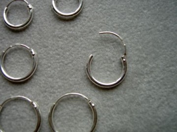 Zilveren creolen 9 mm