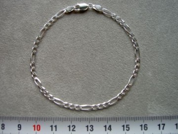 Zilveren armbandje dames  - Figaro