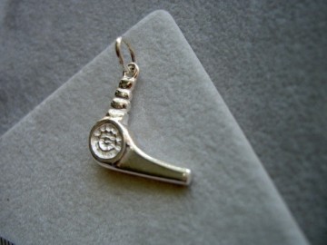 Zilveren fohn hanger