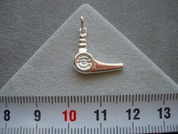 Zilveren fohn hanger