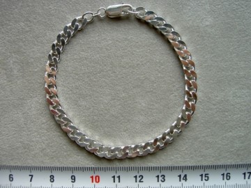 Zilveren armband 5.5 mm - 21 cm - Heren gourmet
