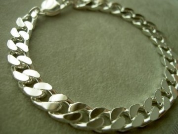 Zilveren heren gourmet armband 8.0 mm