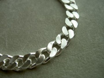 Zilveren heren groumet armband 8.0 mm