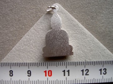 Zilveren indische boeddha (22mm)