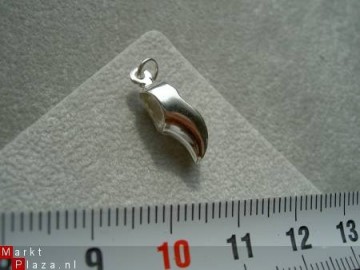 Zilveren houten klomp zilver