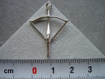 Zilveren kruisboog 25mm hanger 67248478 1526655740 1