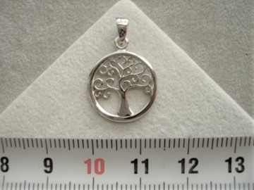 Zilveren levensboom 15mm hanger 67591322 1574800203 1