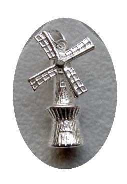 Zilveren molen stellingmolen hanger