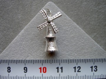 Zilveren molen stellingmolen hanger