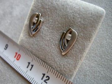 Zilveren oorbellen zirkonia