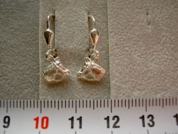 Zilveren hangertjes paard hoofd