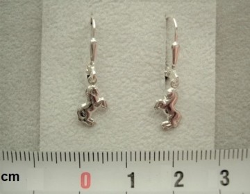 Zilveren paard kinderoorbellen hangertjes 68215106 1523017 3