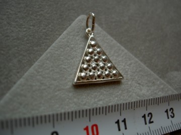 Zilveren snooker hanger
