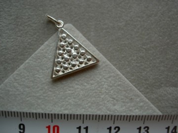 Zilveren snooker hanger