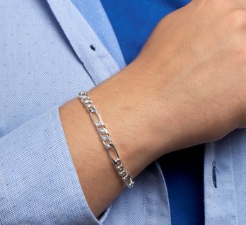 Zilveren 6 mm - 21 cm - - Herenarmbanden Budgetjuwelier