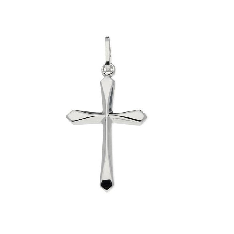 Retoucheren kristal onstabiel Zilveren kruisje 21mm hanger - Geloof - Geluk - Liefde - Budgetjuwelier